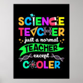 Wissenschaftslehrer Cool Poster (Vorne)