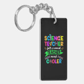 Wissenschaftslehrer Cool Schlüsselanhänger (Vorderseite links)
