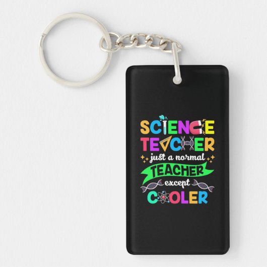 Wissenschaftslehrer Cool Schlüsselanhänger (Vorderseite)