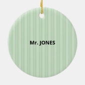 Wissenschaftslehrer Danke, Apple Keramik Ornament (Hinten)