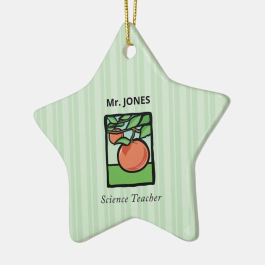 Wissenschaftslehrer Danke, Apple Keramik Ornament (Links)