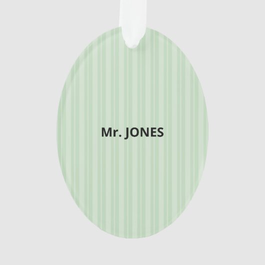 Wissenschaftslehrer Danke, Apple Ornament (Rückseite)