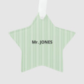 Wissenschaftslehrer Danke, Apple Ornament (Rückseite)