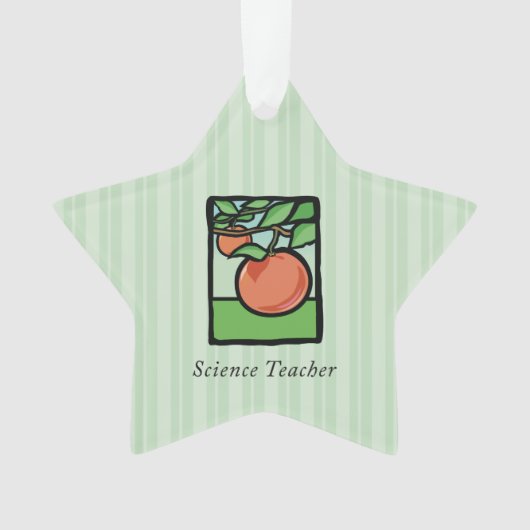 Wissenschaftslehrer Danke, Apple Ornament (Vorderseite)