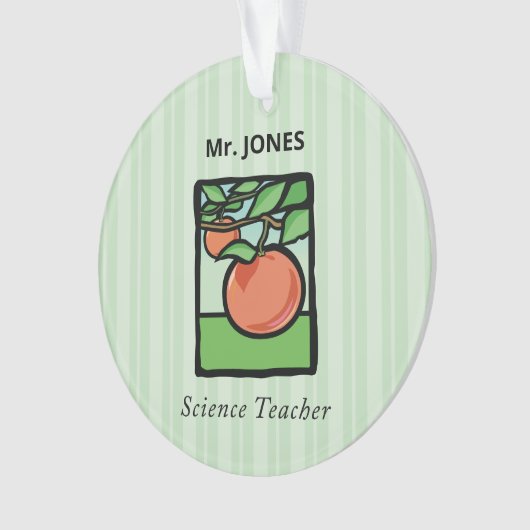 Wissenschaftslehrer Danke, Apple Ornament (Vorderseite)