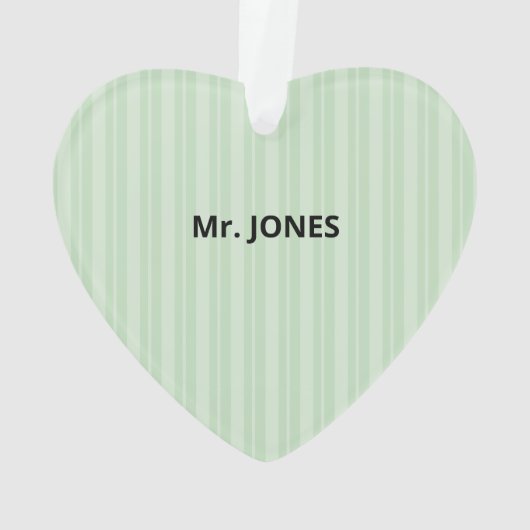 Wissenschaftslehrer Danke, Apple Ornament (Rückseite)