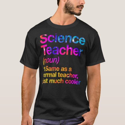 Wissenschaftslehrer definiert erste Gefärbte Krawa T-Shirt (Vorderseite)