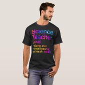 Wissenschaftslehrer definiert erste Gefärbte Krawa T-Shirt (Vorne ganz)