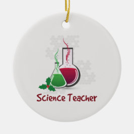 Wissenschaftslehrer, Experimente frohe Weihnachten Keramik Ornament