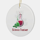 Wissenschaftslehrer, Experimente frohe Weihnachten Keramik Ornament (Links)