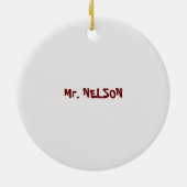 Wissenschaftslehrer, Experimente frohe Weihnachten Keramik Ornament (Hinten)