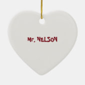 Wissenschaftslehrer, Experimente frohe Weihnachten Keramik Ornament (Hinten)