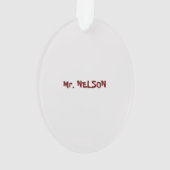 Wissenschaftslehrer, Experimente frohe Weihnachten Ornament (Rückseite)