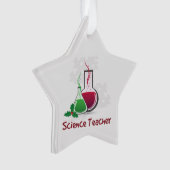 Wissenschaftslehrer, Experimente frohe Weihnachten Ornament (Vorderseite)