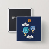 Wissenschaftslehrer Funny Geek Gag Button (Vorne & Hinten)