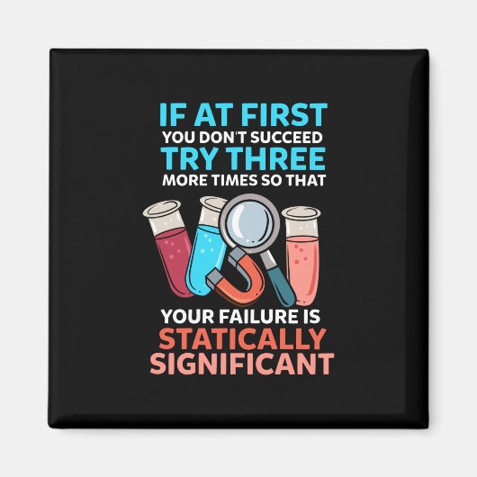 Wissenschaftslehrer Funny Science Magnet (Vorne)