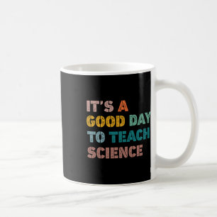 Wissenschaftslehrer gibt ihm einen guten Tag, um d Kaffeetasse