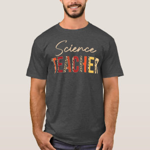 Wissenschaftslehrer Leopard Herbst Herbstliebhaber T-Shirt
