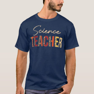 Wissenschaftslehrer Leopard Herbst Herbstliebhaber T-Shirt