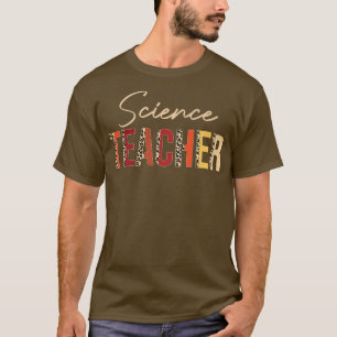 Wissenschaftslehrer Leopard Herbst Herbstliebhaber T-Shirt
