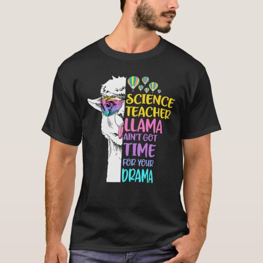 Wissenschaftslehrer Llama T-Shirt (Vorderseite)