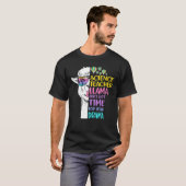 Wissenschaftslehrer Llama T-Shirt (Vorne ganz)