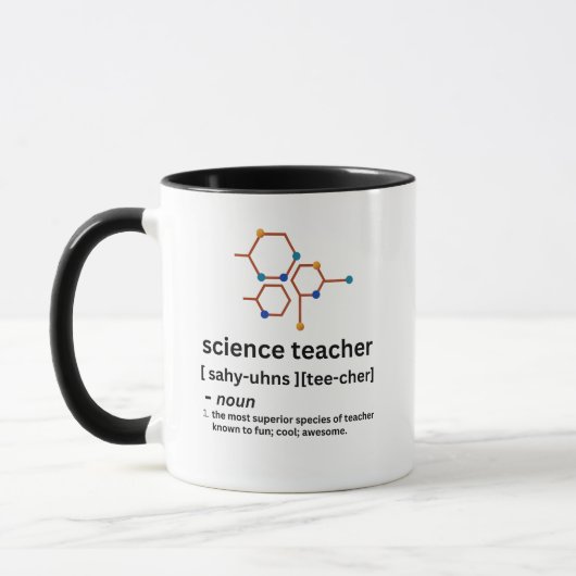 Wissenschaftslehrer lustiges Substantiv Definition Tasse (Links)