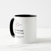 Wissenschaftslehrer lustiges Substantiv Definition Tasse (Vorderseite Links)