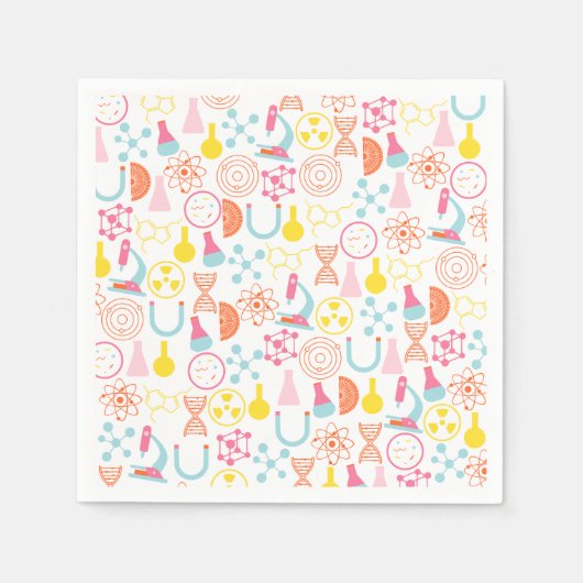 Wissenschaftslehrer Papier Napkins Serviette (Vorderseite)