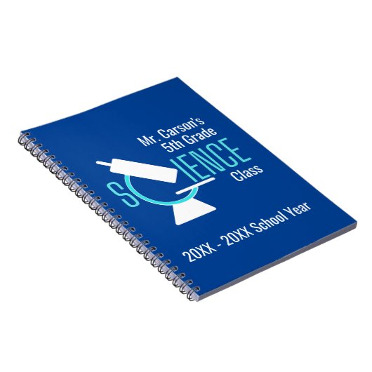 Wissenschaftslehrer | Personalisiertes Mikroskop-N Notizblock (Rechte Seite)