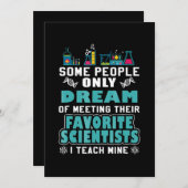 Wissenschaftslehrer unterrichtet Biologie, Chemie, Feiertagskarte (Vorne/Hinten)