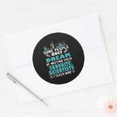 Wissenschaftslehrer unterrichtet Biologie, Chemie, Runder Aufkleber (Umschlag)