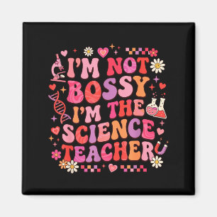 Wissenschaftslehrer Valentinstag Retro Groovy Biol Magnet