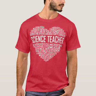 Wissenschaftslehrerin Herz T-Shirt