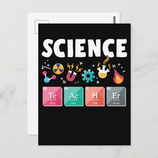 Wissenschaftslehrerlabor Chemie Postkarte (Vorne/Hinten)