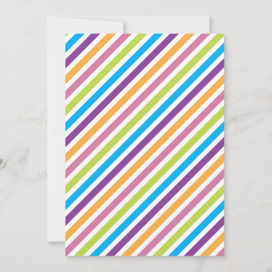 Wissenschaftsparty Einladung für ein Mädchen (Rückseite)