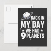 Wissenschaftsplanet Astronomie - Pluto-Galaxie-Zit Postkarte (Vorne/Hinten)