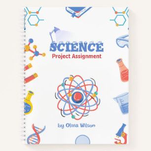 Wissenschaftsprojekt-Zuweisungsnotizbuch – Farbige Notizblock