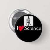 Wissenschaftsschaltfläche "Liebe I" Button (Vorne & Hinten)