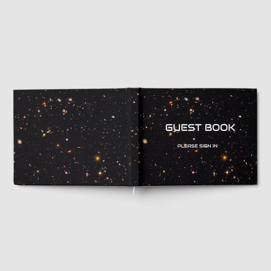Wissenschaftsthema mit Foto im Weltraum Gästebuch (Voll)