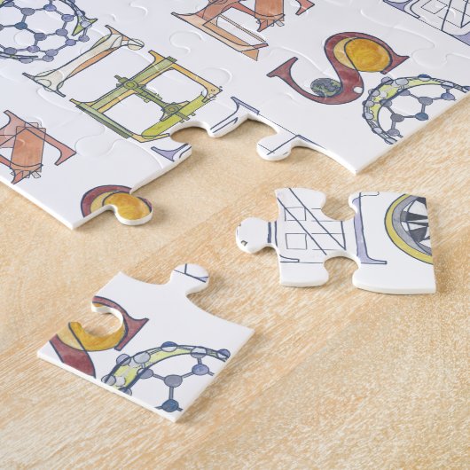 Wissenschaftstypografie Puzzle (Seite)