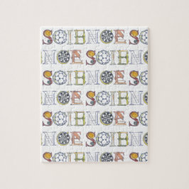 Wissenschaftstypografie Puzzle