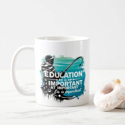 Wissensfang: Die Bedeutung der Bildung Kaffeetasse (Mit Donut)