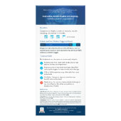 Wissenskarte, MdDS-Informationen für Ärzte Werbekarte (Hinten)