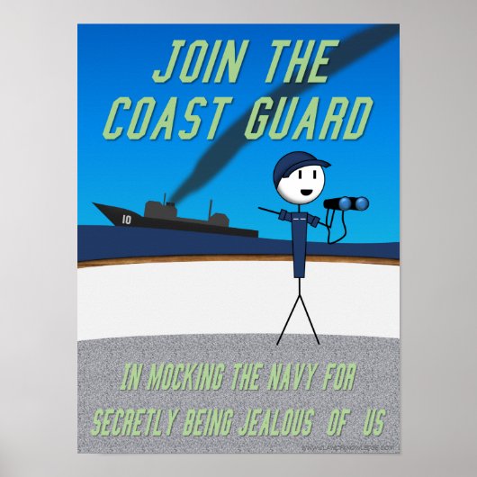Wissensklausel "Join the Coast Guard" Poster (Vorne)
