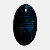 Wissenstechnische Daten als Abstrakte Kunst Keramik Ornament (Rechts)