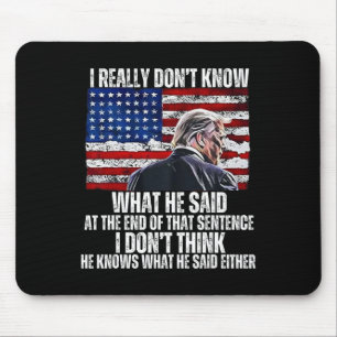 Wisst nicht, was er am Ende dieses Jahrhunderts ge Mousepad