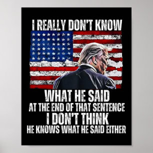 Wisst nicht, was er am Ende dieses Jahrhunderts ge Poster