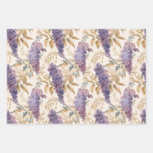 Wistaria-Packpapier Geschenkpapier Set (Vorderseite)