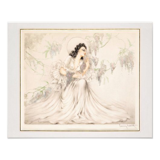 Wisteria, 1940 von Louis Icart Fotodruck (Vorne)
